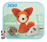 Fox & Mice / Renard & Souris - Amigurumi Crochet Link